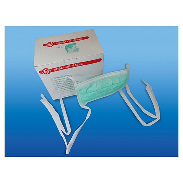Noba Op-Maske grün für Bartträger 50 Stück 50 St