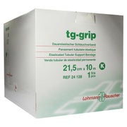 Lohmann & Rauscher tg grip Stütz-Schlauchverband, 10 m, querelastisch und hautfreundlich - 1 Stück, K (21,5 cm) für Rumpf (mittel) 1 St