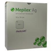 Produktabbildung: Mepilex Ag Schaumverband 10 x 10 cm 10 St