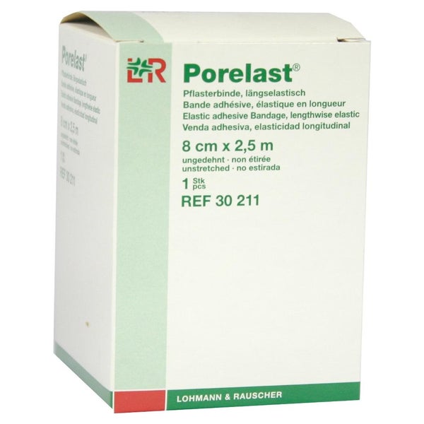 Porelast Pflasterbinde 8 cmx2,5 m 1 St