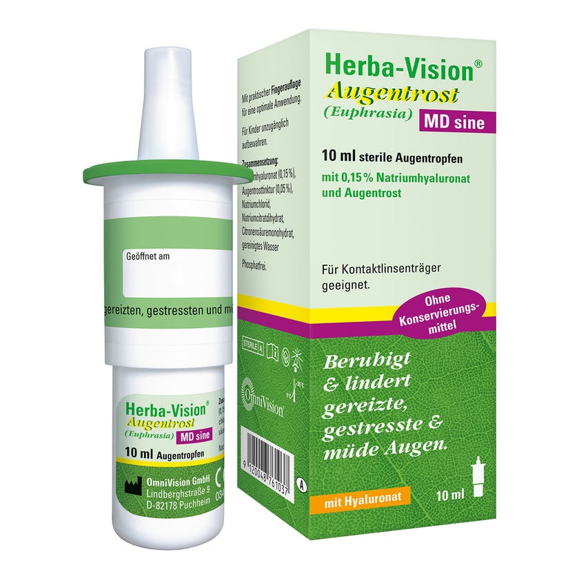 Herba-vision Augentrost MD sine Augentropfen 10 ml