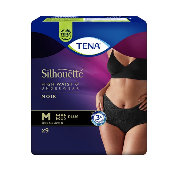 TENA Silhouette Plus Noir M Inkontinenz Pants 9 St