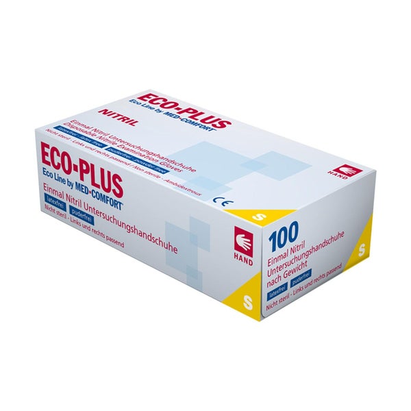 AMPri ECO-PLUS Latex Untersuchungshandschuhe puderfrei 100 Stück - S 100 St