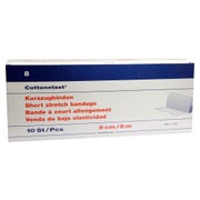 Produktabbildung: Holthaus Medical Cottonelast Kurzzug-Binde 5 m, Baumwolle - 1 Packung = 10 Stück lose in der Schachtel, Maße: 8 cm x 5 m 10 St