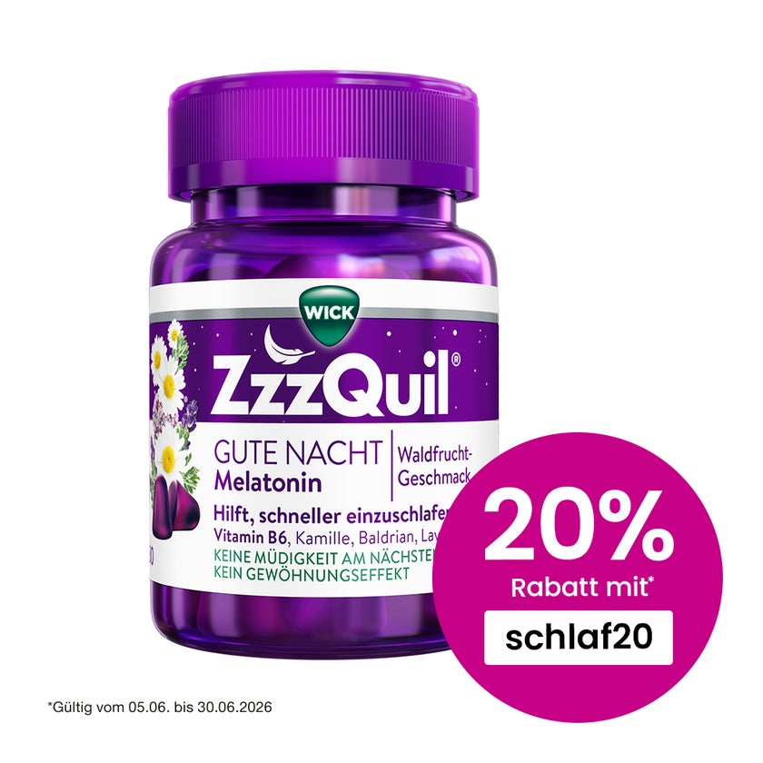 WICK ZzzQuil® Gute Nacht Melatonin 30 St