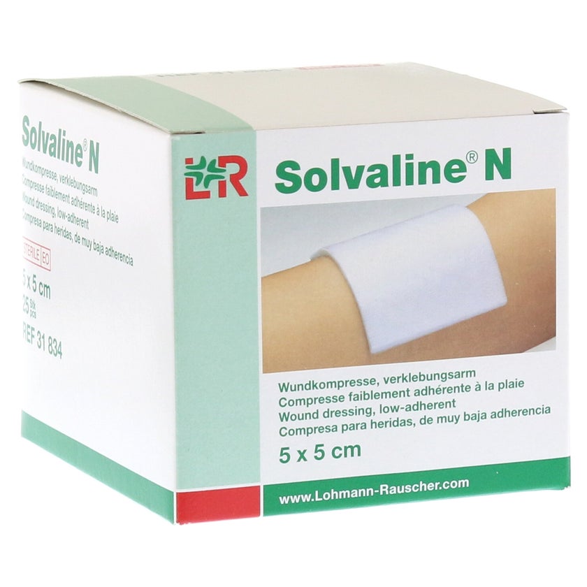 Solvaline N Kompressen 5x5 cm steril 25 St