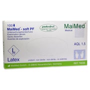 MaiMed soft PF Latex Handschuhe puderfrei - L 100 St