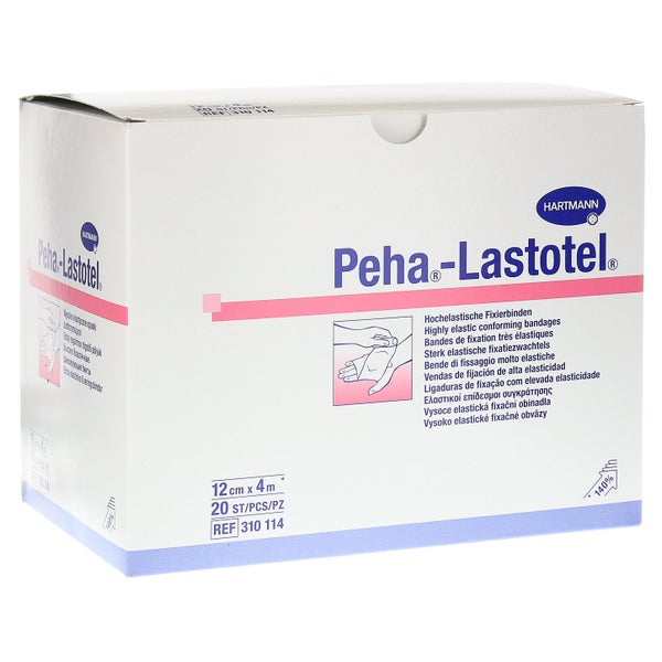 Hartmann Peha®-Lastotel Fixierbinde 20 Stück - 4 m x 12 cm / Packung = 20 Stück (80 m) 20 St