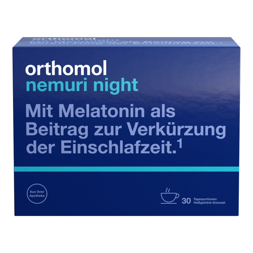 Orthomol Nemuri night Heißgetränk-Granulat 30X10 g