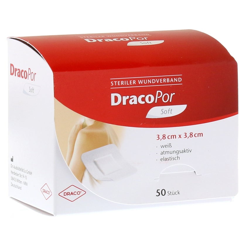 Dracopor Wundverband 3,8x3,8 cm steril 50 St
