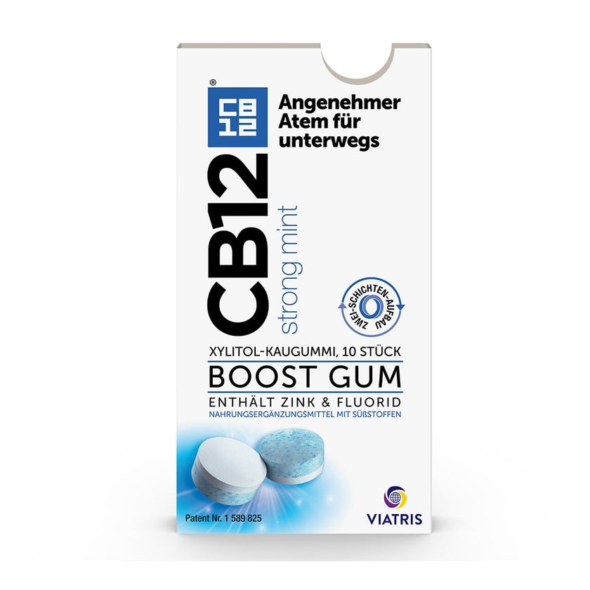 CB12® strong mint Xylitol-Kaugummi 10 St