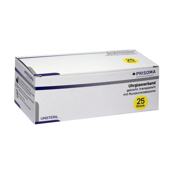 Uhrglasverband Unsteril Gelocht 25 St