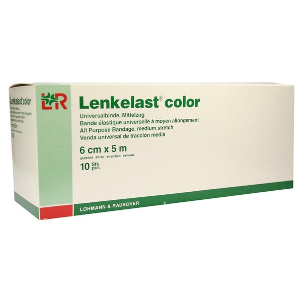 Lenkelast Color Mittelzugb.6 cmx5 m rot 10 St