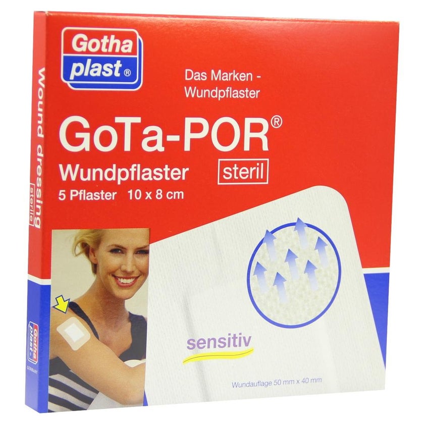 Gota-por Wundpflaster Steril 80x100 mm 5 St