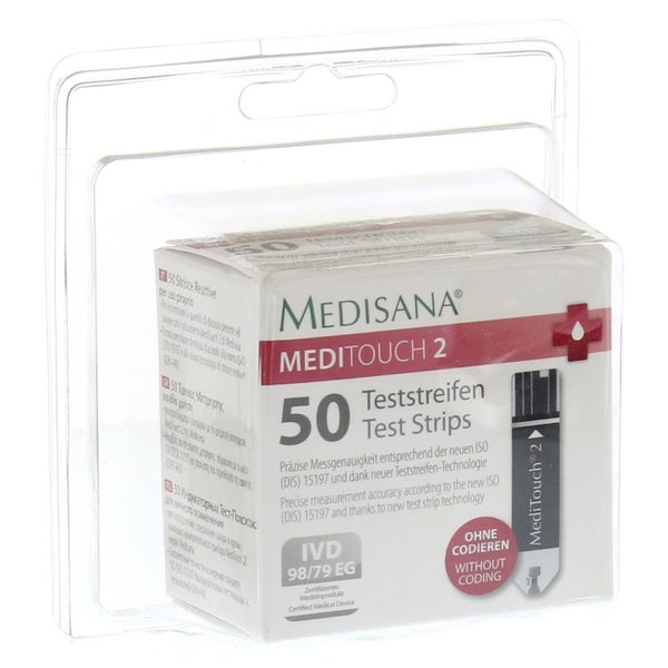 medisana 50x Blutzuckerteststreifen für MediTouch 2 2X25 St