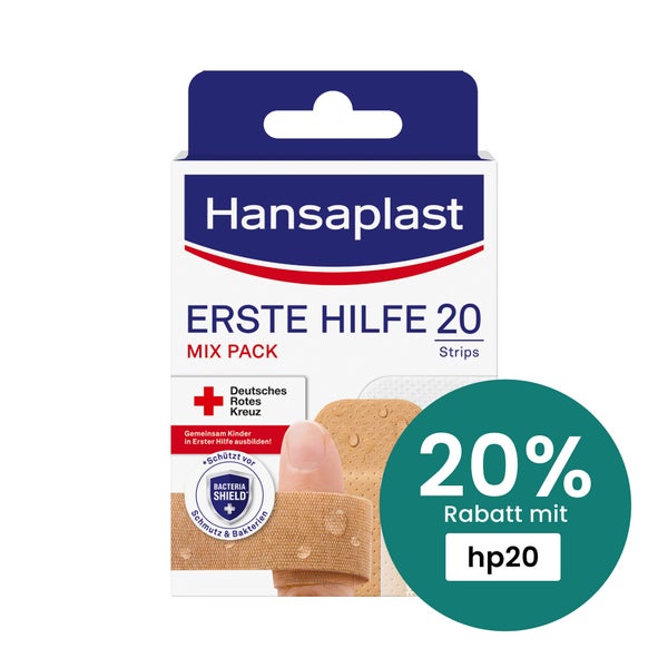 Hansaplast Erste Hilfe Pflaster Mix 20 St