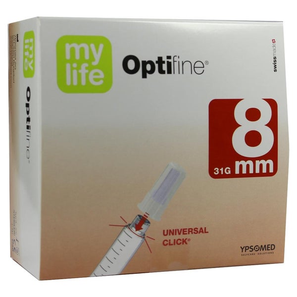 Mylife Optifine Pen-nadeln 8 mm 100 St