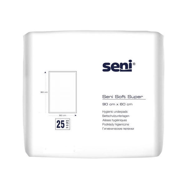 Seni Soft super 60 x 90 cm Bettschutzunterlagen Unisex 25er Pack 25 St