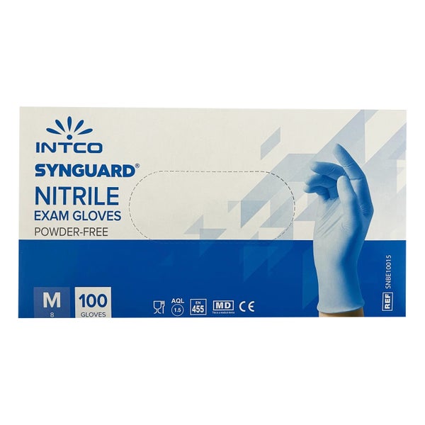 Intco SYNGUARD Nitril Handschuhe (100er Box) blau 100 St