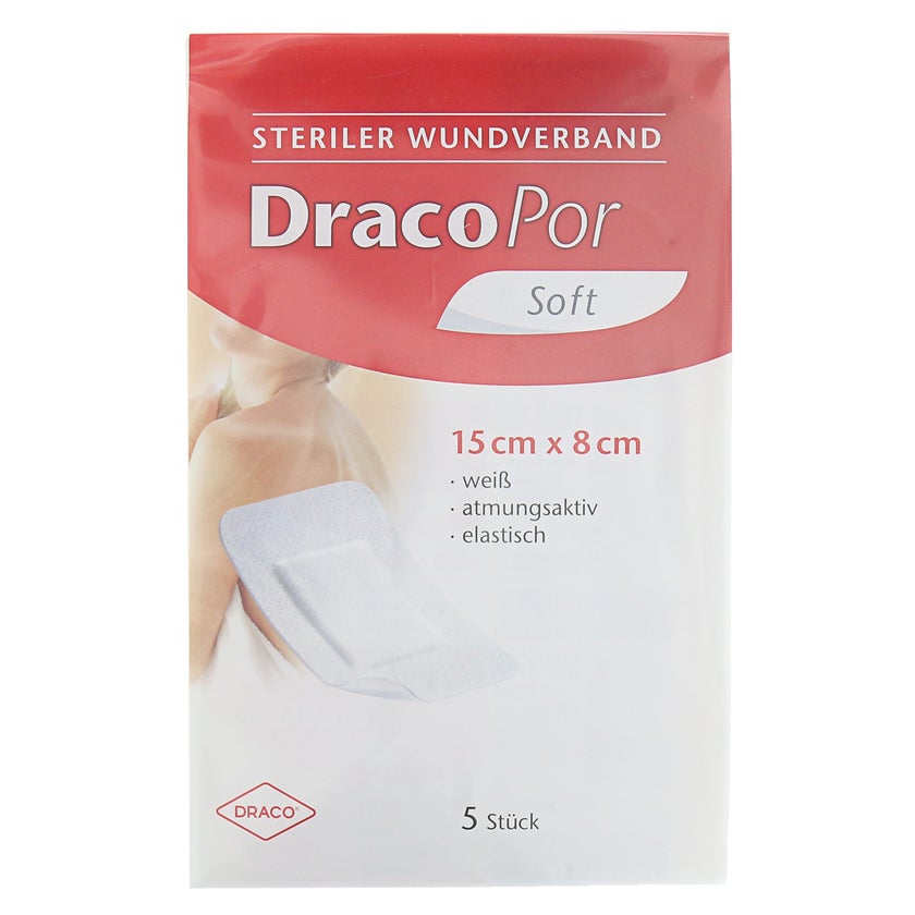 Dracopor Wundverband 8x15 cm steril 5 St