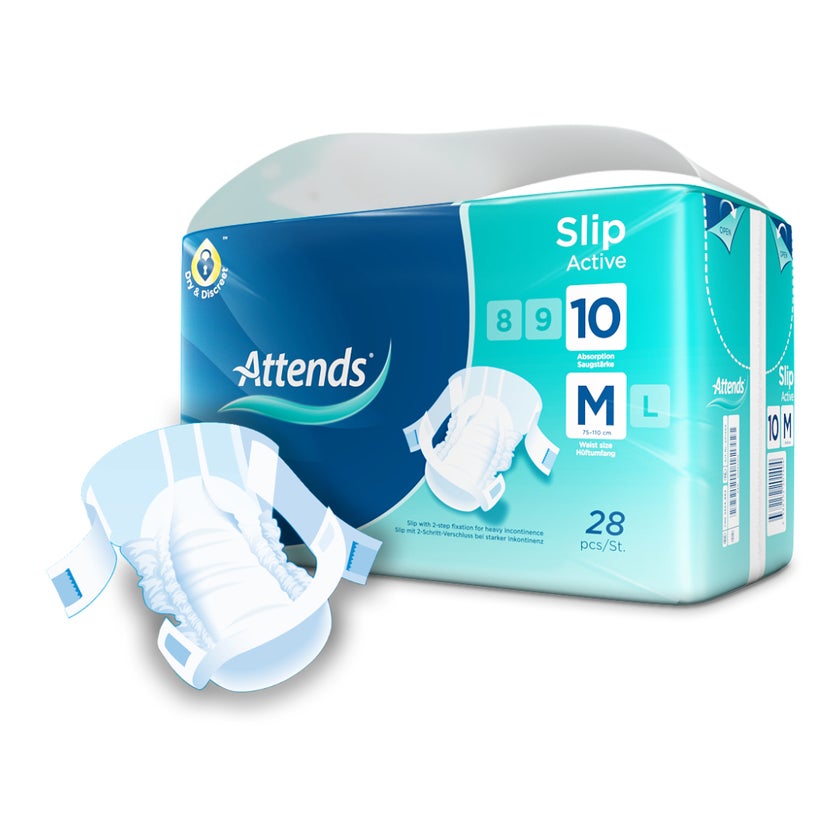 Attends Slip Active 10 All-In-One-Slips Medium, 28 Stück 28 St