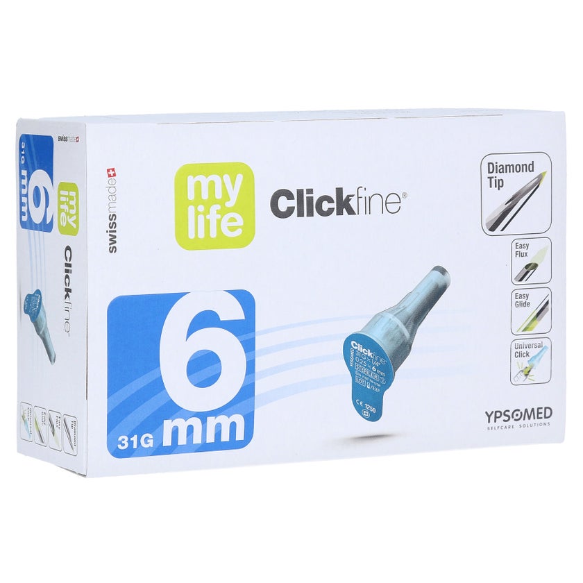 Mylife Clickfine Pen-nadeln 6 mm 31 G 100 St