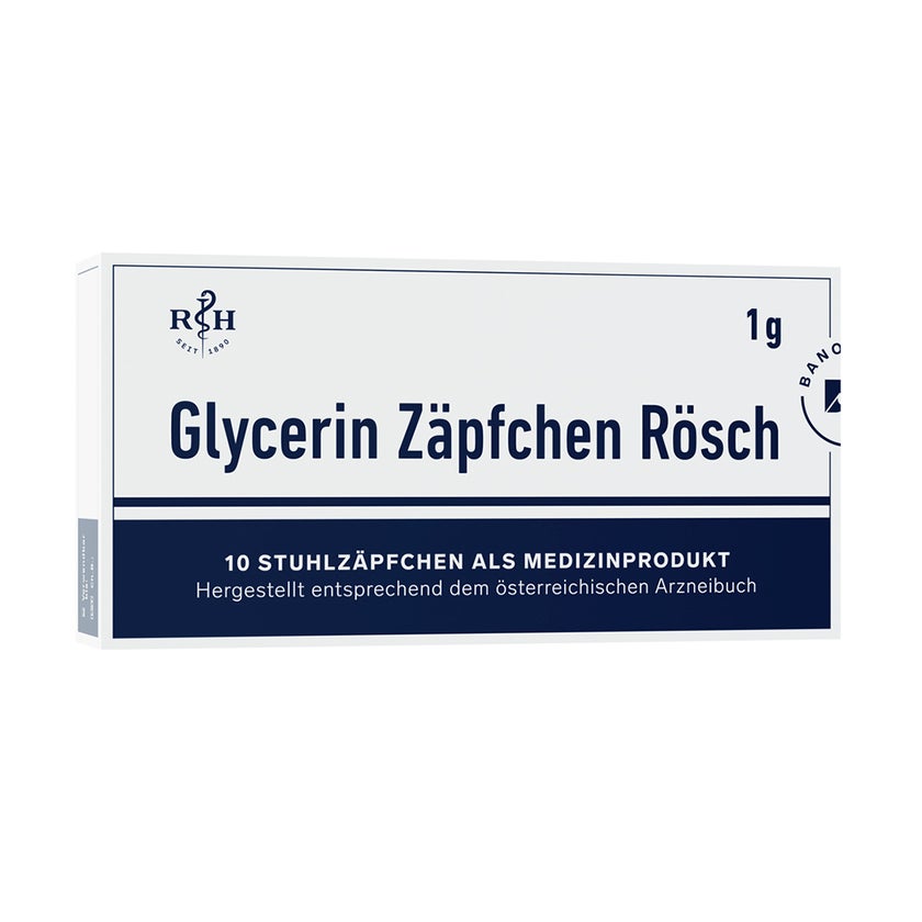 Glycerin Zäpfchen Rösch 1g 10 St