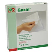 Produktabbildung: Lohmann & Rauscher Gazin Mullkompresse steril, 8- fach,  5 x 2 Stück - 5 x 5 cm 5X2 St