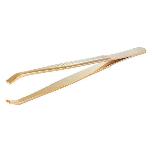 Haarpinzette klauenförmig gebogen, gold, 9 cm 1 St