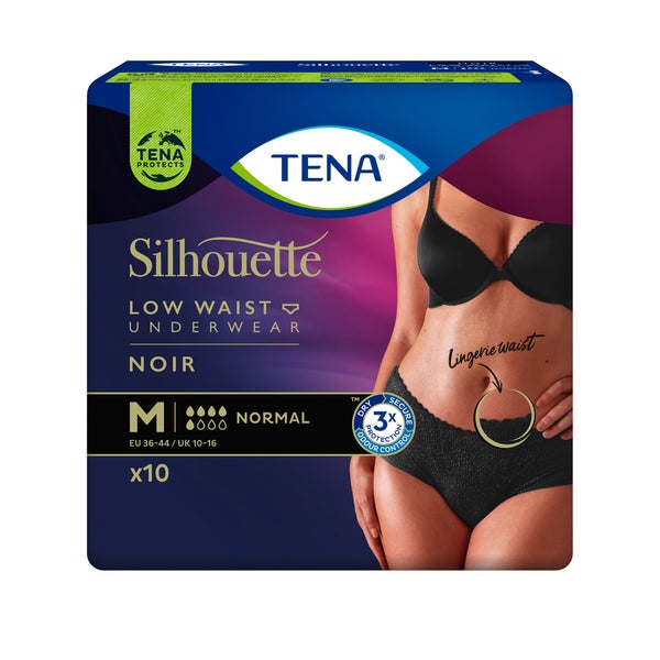 TENA Silhouette Normal M noir 6X10 St
