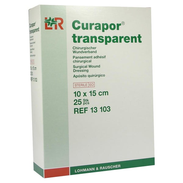 Curapor transparent Wundverband 10 x 15 cm Steril 25 St
