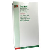 Lohmann Rauscher Gazin Mullkompresse steril 12- fach, 17-fädig, 5x20 Stück - 7,5x7,5cm 5X20 St