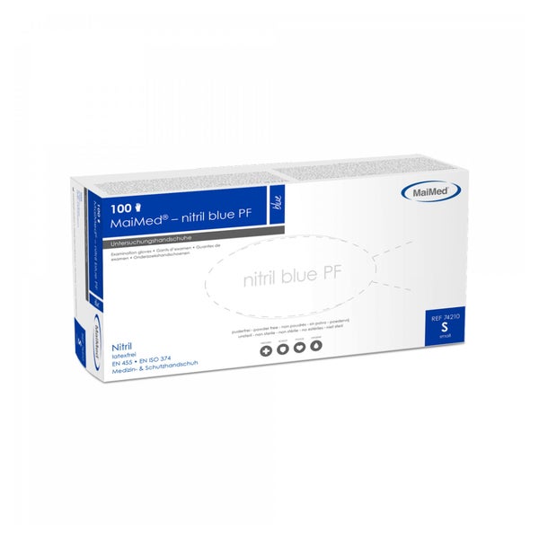MaiMed® nitril blue PF Einmalhandschuhe 100 Stck. - L 100 St