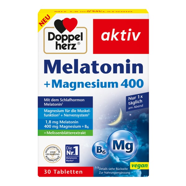 Doppelherz Melatonin+magnesium 400 Tabletten 30 St