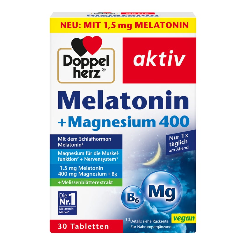 Doppelherz Melatonin+magnesium 400 Tabletten 30 St