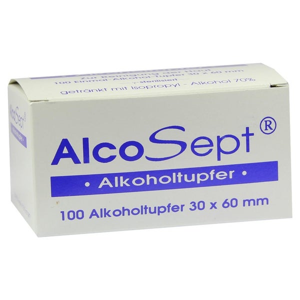 Alkoholtupfer Alcosept 100 St