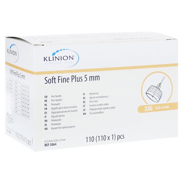 Klinion Soft fine plus Pen-Nadeln 0,23x5 110 St