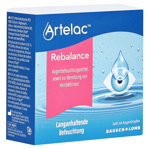 Artelac Rebalance Augentropfen 3X10 ml