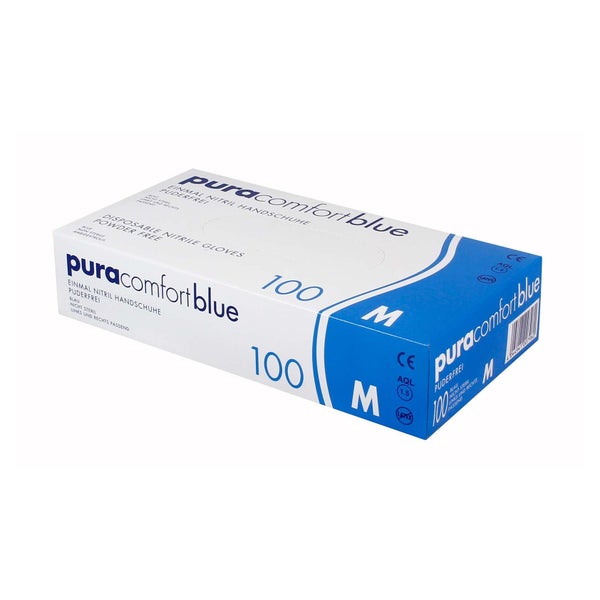 AMPri Pura Comfort Nitrilhandschuhe blue 100 Stück - S 100 St