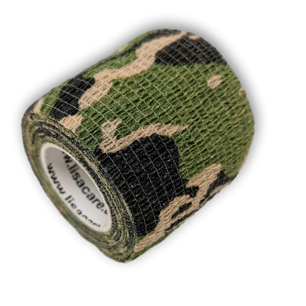 LisaCare selbstklebender Verband - Camo Grün - 5cm x 4,5cm 1 St