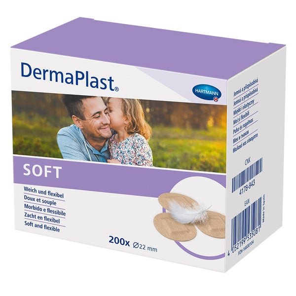 Dermaplast SOFT Spots Pflaster rund 22 m 200 St
