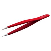 Splitterpinzette, rot, rostfrei, 9 cm 1 St