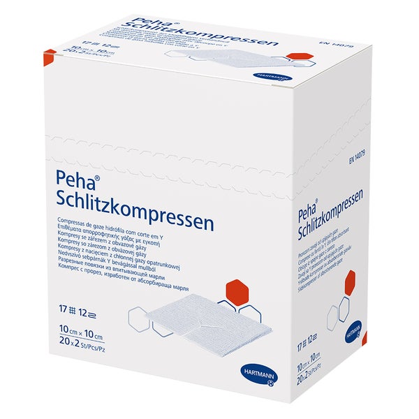 Peha Schlitzkompressen steril 10 x 10 cm 20X2 St