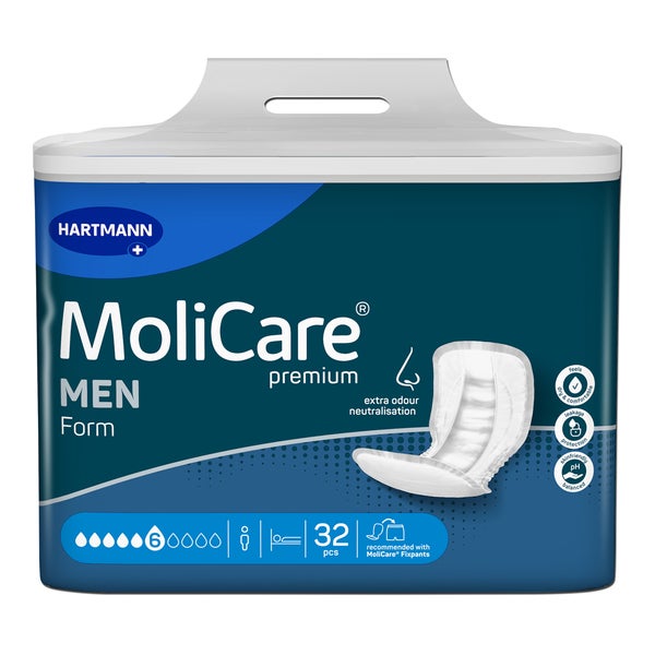MoliCare Premium Form Men 6 Tropfen Inkontinenzvorlagen 32 St