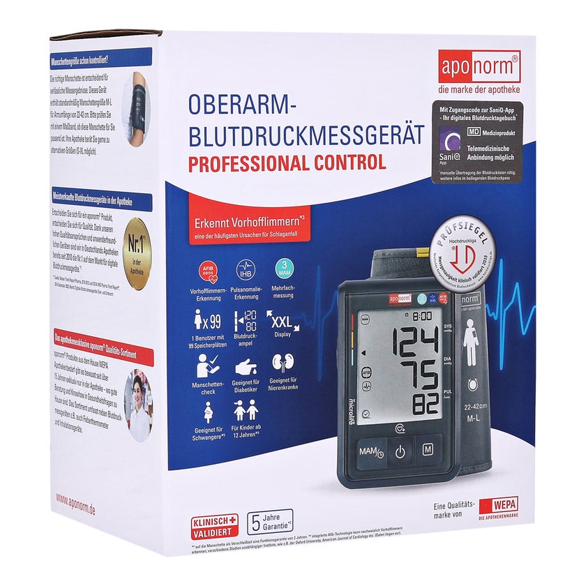aponorm Professional Control Oberarm-Blutdruckmessgerät 1 St