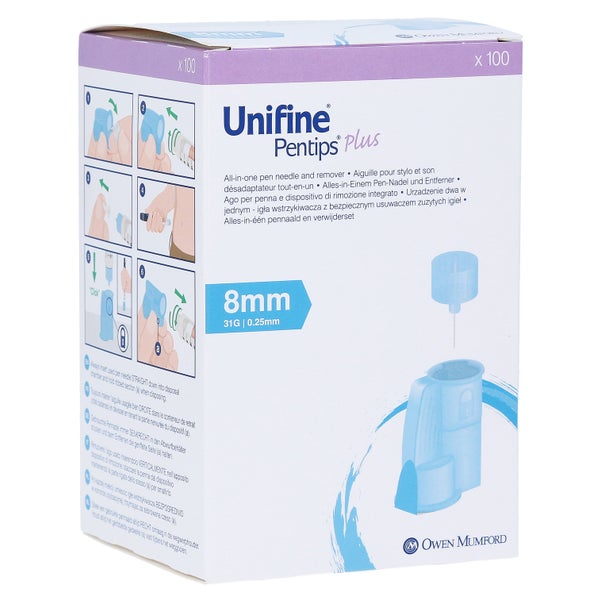 Unifine Pentips plus Kanüle 31 G 8 mm 100 St