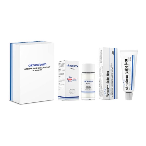 Aknederm Salbe Neu Classic-Set Salbe+Tin 1 P