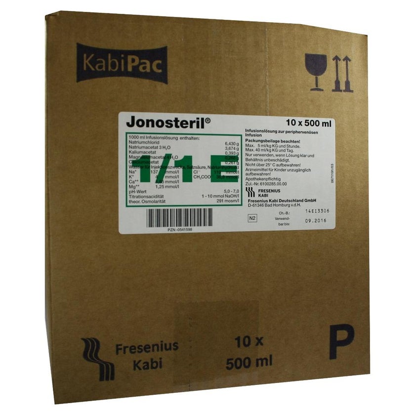 JONOSTERIL Plastik Infusionslösung 10X500 ml