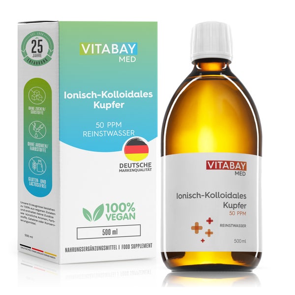 Vitabay Kolloidales Kupfer 50 PPM 500 ml