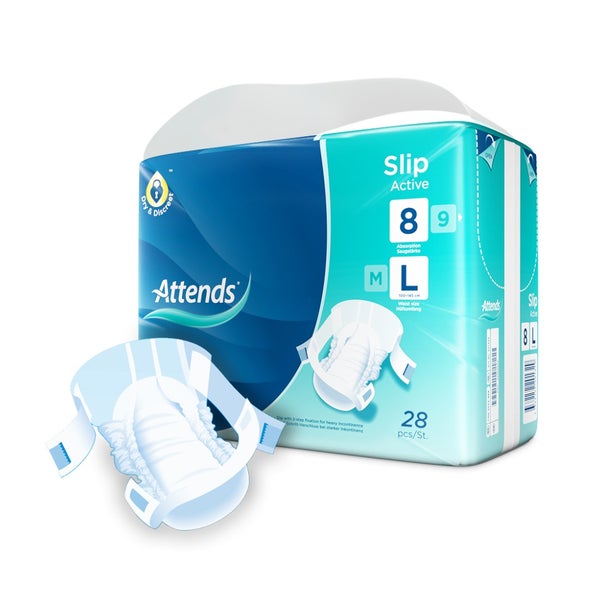 Attends Slip Active 8 All-In-One-Slips Large, 28 Stück 4X28 St